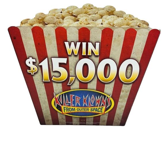 Spirit Halloween Killer Klowns from Outer Space Store Display Large Popcorn Box - Picture 1 of 13